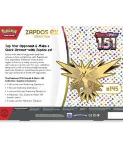 Pokemon TCG Scarlet and Violet 151 Collection Zapdos ex ENG 9 P9433 290 85313 05 - Pokemon TCG