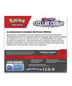 Alternative view of Pokemon TCG Scarlet and Violet Stellar Crown Booster Display Box (36 Packs) ENG