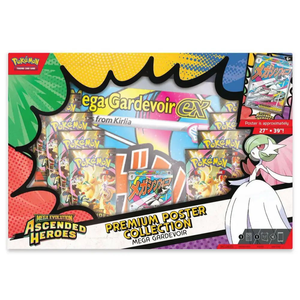 Pokemon TCG Ascended Heroes Premium Poster Collection Mega Gardevoir ENG 1 Pokemon TCG Ascended Heroes Premium Poster Collection Mega Gardevoir ENG
