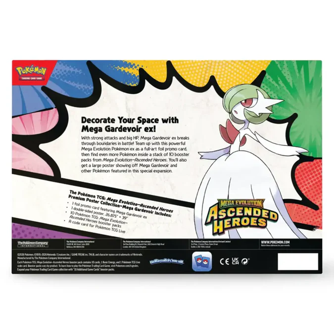 Pokemon TCG Ascended Heroes Premium Poster Collection Mega Gardevoir ENG 2 Pokemon TCG Ascended Heroes Premium Poster Collection Mega Gardevoir ENG - Image 2