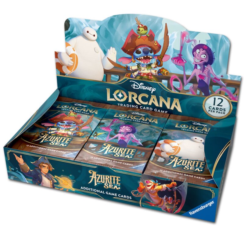 Disney Lorcana TCG Azurite Sea Booster Box English 1 Disney Lorcana TCG Azurite Sea Booster Box English