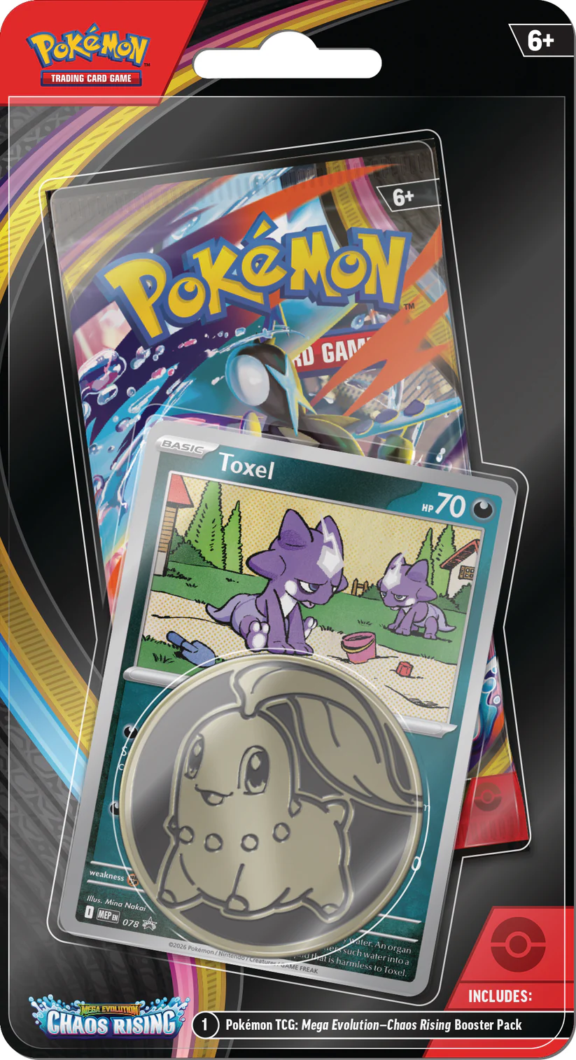 Pokemon TCG: Mega Evolution Chaos Rising - Single Pack Blister (Toxel)