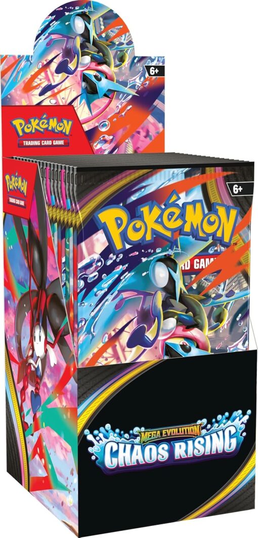 Pokemon TCG Mega Evolution Chaos Rising Booster Display (18 Booster Packs)